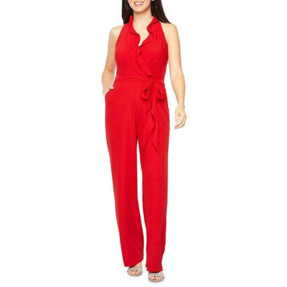 Chetta B red jumpsuit